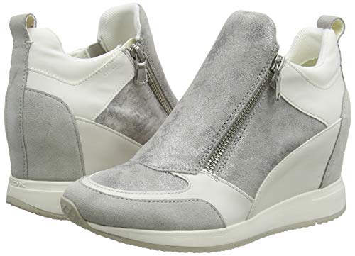Geox D NYDAME E, Zapatillas, Gris (Lt Grey C1010), 35 EU
