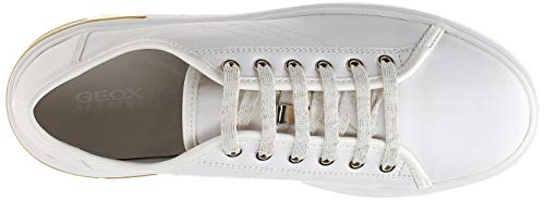 Geox D OTTAYA A, Zapatillas Mujer, Blanco (White C1000), 38 EU