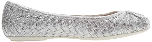 Geox D Palmaria A, Ballet Flat Mujer, Plata, 37.5 EU