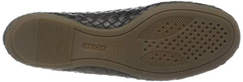 Geox D Palmaria A, Ballet, Plano Mujer, Negro, 41 EU