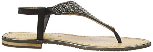 Geox D Sandal Hiver A, Sandalias con Punta Abierta Mujer, Negro (Black C9999), 41 EU