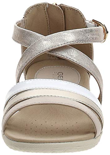 Geox D Sand.Vega D - Sandalias para mujer, color, talla 35 EU