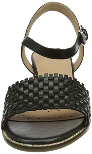 Geox D Sozy Mid A, Sandalias con tacón. Mujer, Dorado, 39 EU