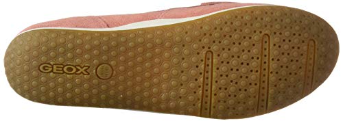 Geox D Vega Moc A, Mocasines Mujer, Rojo (Coral C7008), 39 EU