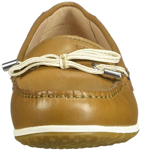 Geox D Vega Moc B, Mocasines, Amarillo (Curry/Skin C2da5), 35 EU