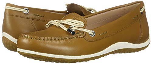 Geox D Vega Moc B, Mocasines, Amarillo (Curry/Skin C2da5), 35 EU