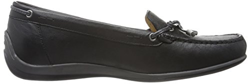 Geox D Yuki A, Mocasines Mujer, Grau (BLACK/ANTHRACITEC9270), 37 EU