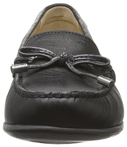 Geox D Yuki A, Mocasines Mujer, Grau (BLACK/ANTHRACITEC9270), 37 EU