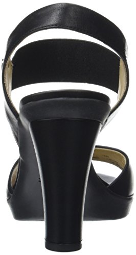 Geox D721VA00085, Sandalias de Tacón Mujer, Negro (Blackc9999), 41 EU (talla del fabricante: 7.5 UK)