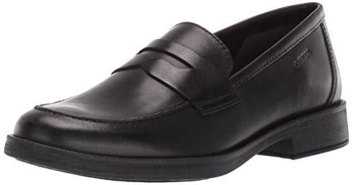 Geox J Agata D, School Uniform Shoe Mujer, Negro (Black), 41 EU