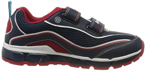 Geox J Android Boy C, Zapatillas Deportivas Niños, Azul (Navy/Red C0735), 31 EU