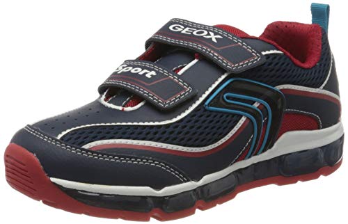 Geox J Android Boy C, Zapatillas Deportivas Niños, Azul (Navy/Red C0735), 31 EU