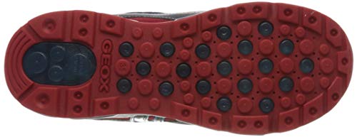 Geox J Android Boy C, Zapatillas Deportivas Niños, Azul (Navy/Red C0735), 35 EU