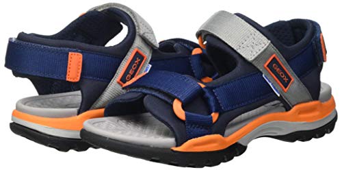 Geox J Borealis Boy A, Sandal Plana, Azul Marino, 29 EU