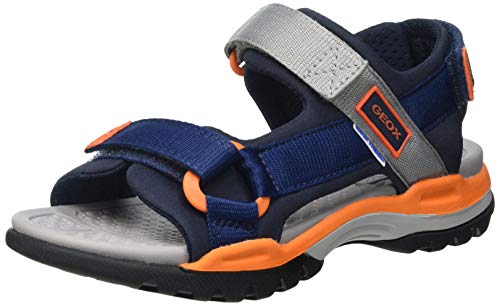 Geox J Borealis Boy A, Sandal Plana, Azul Marino, 29 EU
