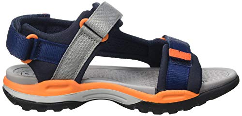 Geox J Borealis Boy A, Sandal Plana, Azul Marino, 29 EU