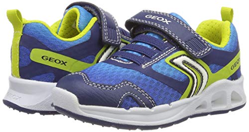 Geox J Dakin Boy A, Zapatillas Niños, Azul (Navy/Lime C0749), 30 EU