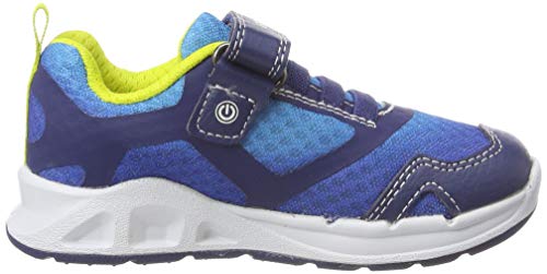 Geox J Dakin Boy A, Zapatillas Niños, Azul (Navy/Lime C0749), 33 EU