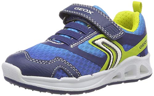 Geox J Dakin Boy A, Zapatillas Niños, Azul (Navy/Lime C0749), 33 EU