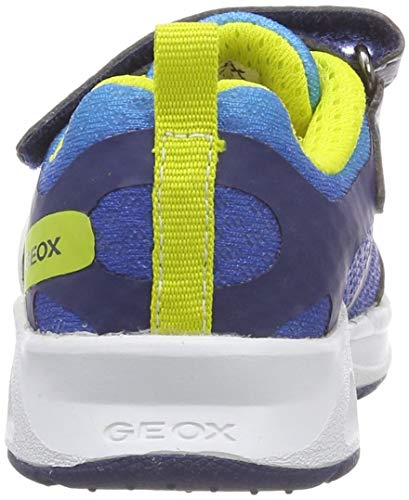 Geox J Dakin Boy A, Zapatillas Niños, Azul (Navy/Lime C0749), 33 EU