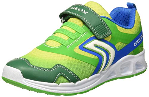 Geox J Dakin Boy A, Zapatillas Niños, Verde (Green/Sky C3316), 27 EU