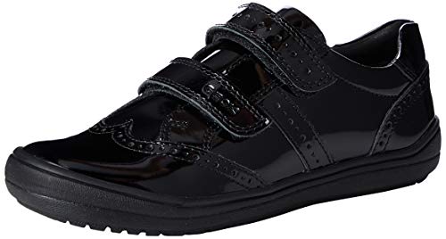 Geox J HADRIEL Girl G, School Uniform Shoe Niñas, Negro (Black C9999), 27 EU