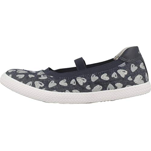 Geox J Kilwi Girl J, Bailarinas Niñas, Azul (Avio/Silver C4138), 27 EU