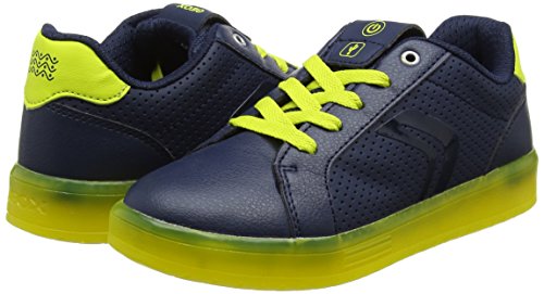 Geox J KOMMODOR Boy B, Zapatillas Hombre, Azul (Navy/Lime), 38 EU