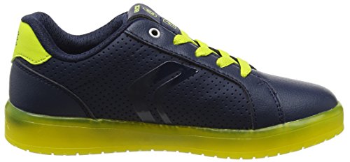 Geox J KOMMODOR Boy B, Zapatillas Niños, Azul (Navy/Lime), 29 EU