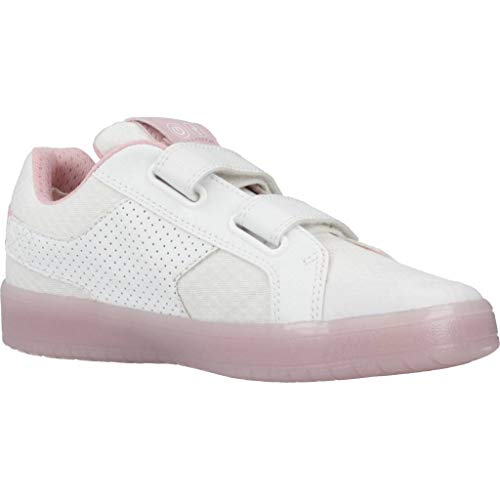 Geox J KOMMODOR Girl C, Zapatillas Niños, Blanco (White/Pink C0406), 32 EU
