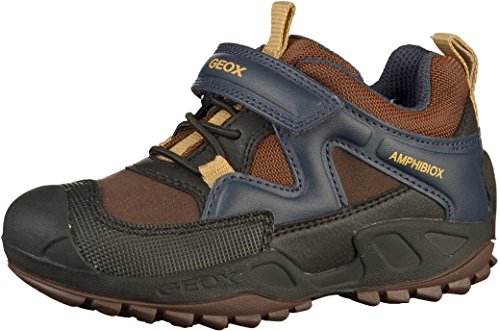 Geox J New Savage Boy B A, Zapatillas Niños, (Brown/Navy C0947), 31 EU