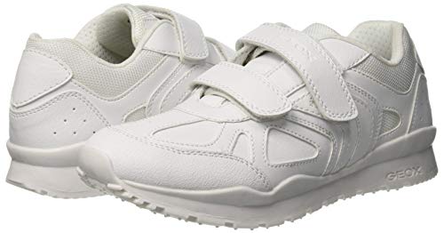 Geox J Pavel F, Zapatillas Niños, Blanco (White C1000), 35 EU