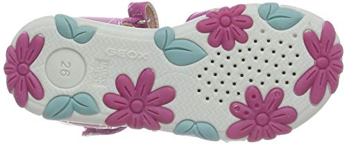 Geox J Sandal Haiti Girl, Sandalia, Fucsia, 31 EU