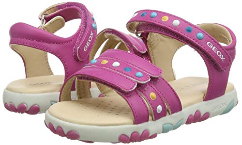 Geox J Sandal Haiti Girl, Sandalia, Fucsia, 31 EU