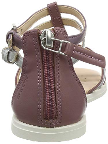 Geox J Sandal Karly Girl, Sandalias de Gladiador Mujer, Rosa (Rose Smoke C8025), 37 EU