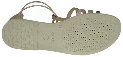 Geox J Sandal Karly Girl, Sandalias de Gladiador Niños, Beige (Skin/Lt Rose C8087), 29 EU