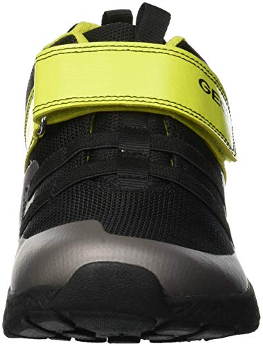 Geox J SVETH Boy B, Zapatillas Niños, (Black/Lime C0802), 31 EU