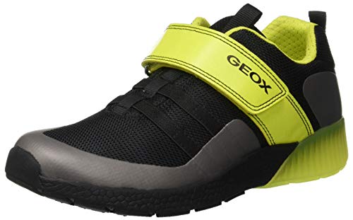 Geox J SVETH Boy B, Zapatillas Niños, (Black/Lime C0802), 31 EU