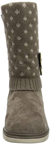 Geox J THYMAR Girl C, Botas Altas Niñas, Beige (Smoke Grey C9006), 35 EU
