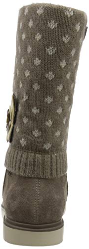 Geox J THYMAR Girl C, Botas Altas Niñas, Beige (Smoke Grey C9006), 35 EU