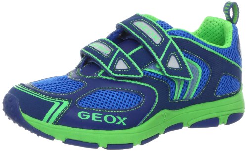 Geox J Torque D - Deportivas de malla niño, - Navy/Lime, 13 / 32
