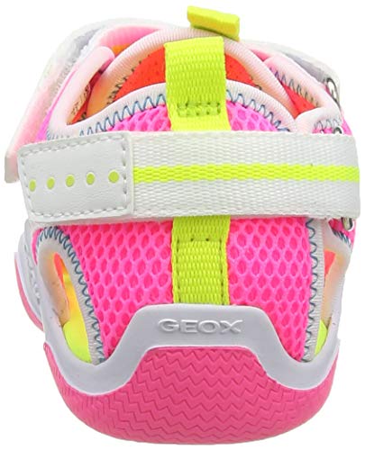 Geox J Wader Girl A, Fisherman Sandal, Fluo Fucsia White, 38 EU