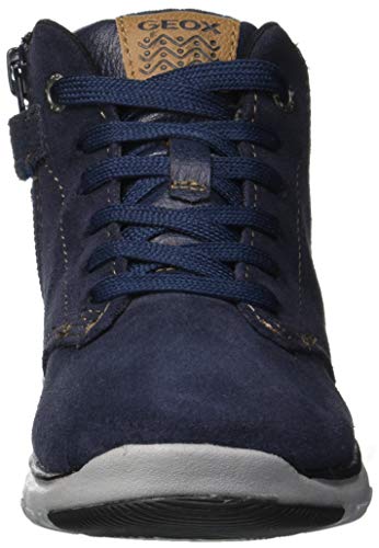 Geox J Xunday Boy A, Chukka Boots Niños, Azul (Navy/Black C0045), 32 EU