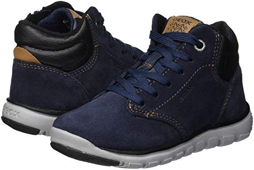 Geox J Xunday Boy A, Chukka Boots Niños, Azul (Navy/Black C0045), 32 EU