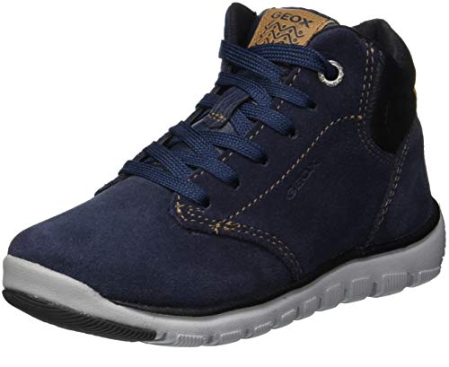 Geox J Xunday Boy A, Chukka Boots Niños, Azul (Navy/Black C0045), 32 EU