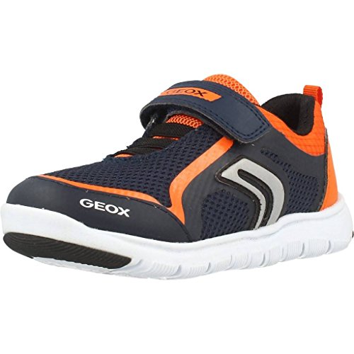 Geox J Xunday Boy B, Zapatillas Niños, Azul (Navy/Orange), 28 EU