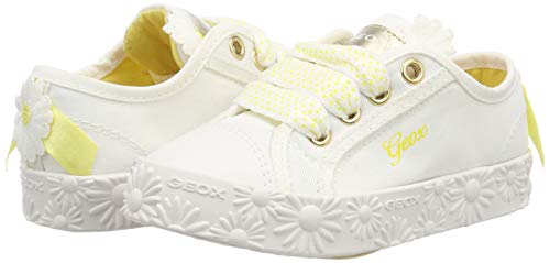 Geox JR CIAK Girl K, Zapatillas Niñas, White C1000, 28 EU