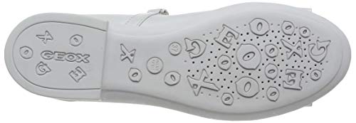 Geox JR Plie' B, Bailarinas Mujer, Blanco (White C1000), 38 EU