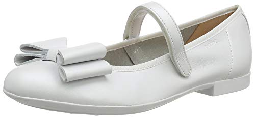 Geox JR Plie' B, Bailarinas Mujer, Blanco (White C1000), 38 EU