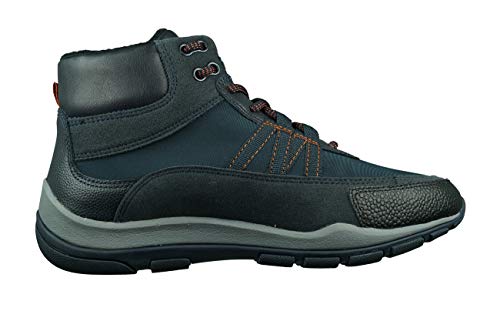 Geox Mujer Botas KANDER, señora Botas con Cordones,Zapatillas High Top,Calzado Deportivo,Cordones,Removable Insole,Blau,40 EU / 7 UK
